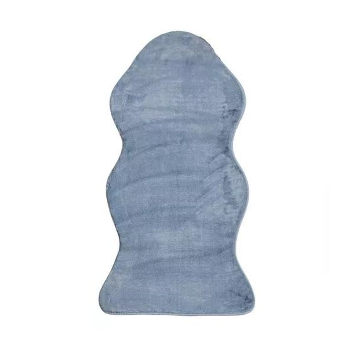 GENERICO - Alfombra peluda para bajada de Cama color Gris