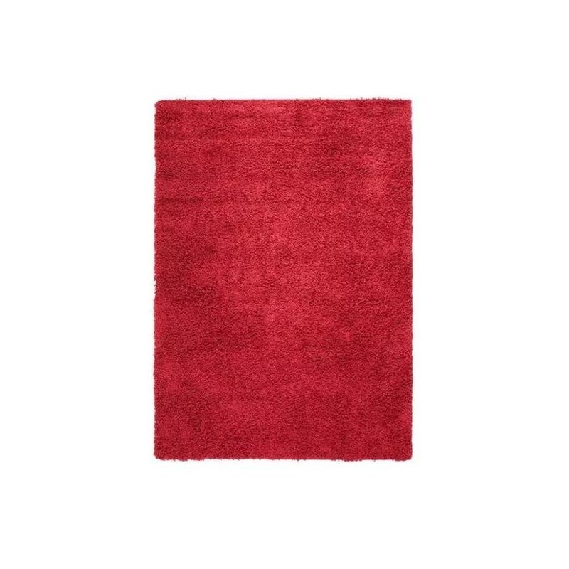 GENERICO - Alfombra Peluda Grande color Burdeo