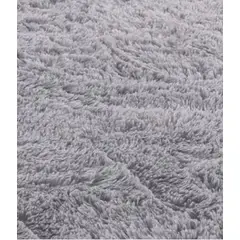 GENERICO - Alfombra Peluda Grande color Gris