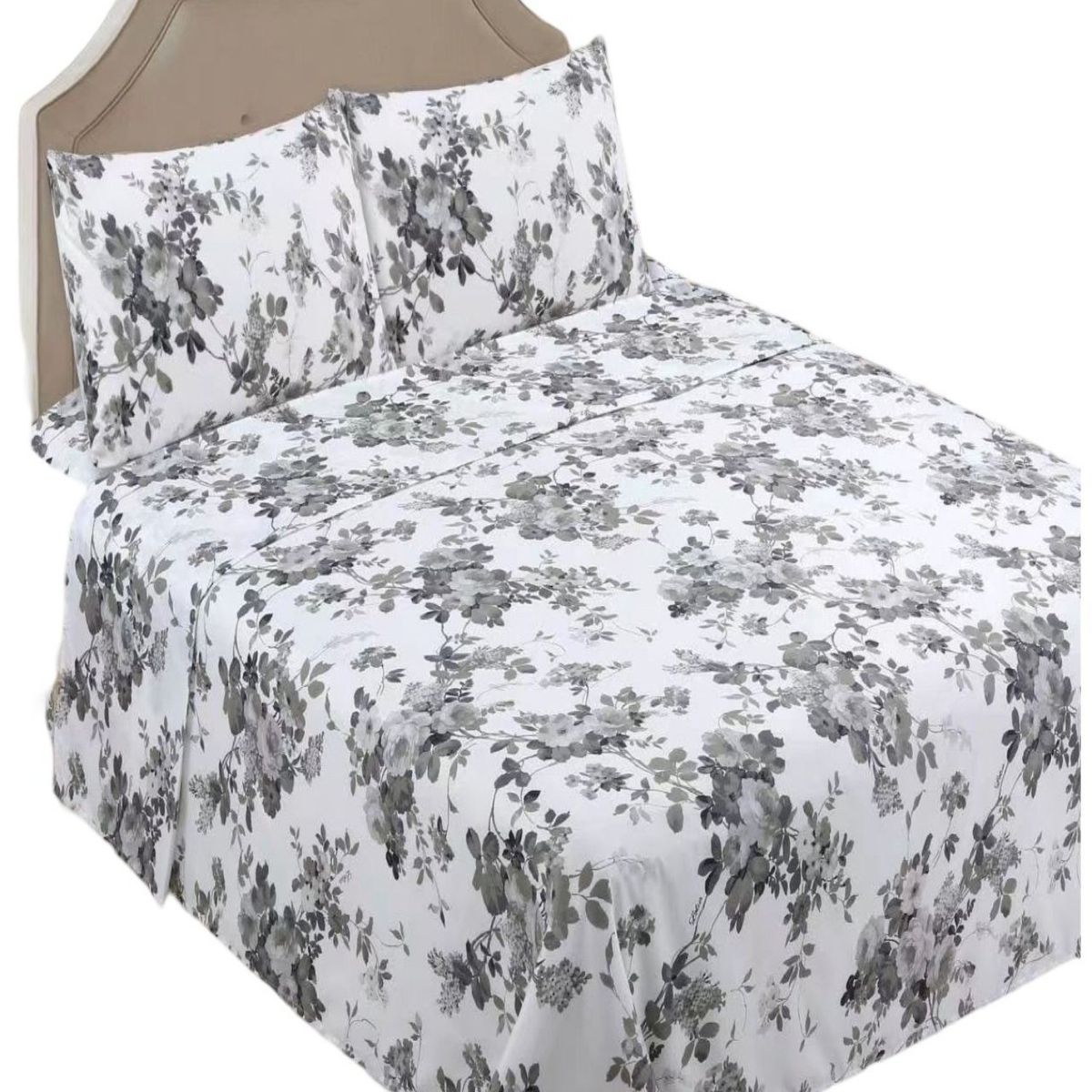 GENERICO - JUEGO DE SABANAS POLIALGODÓN PLAZA Y MEDIA