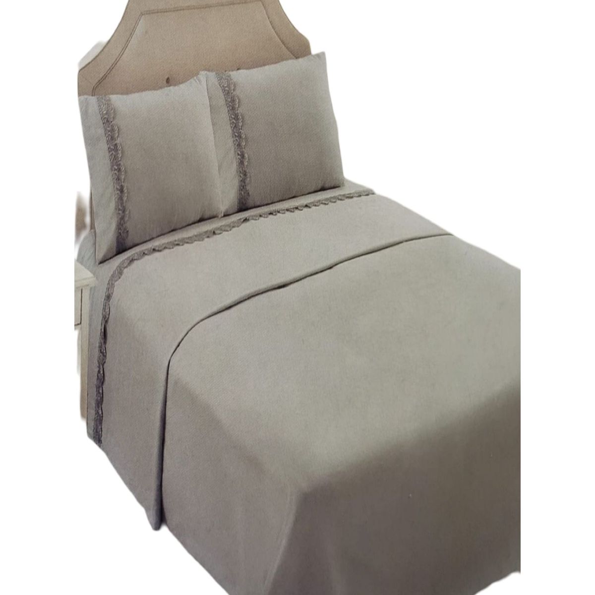 GENERICO - JUEGO DE SABANAS POLIALGODÓN PLAZA Y MEDIA