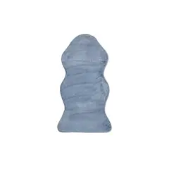 GENERICO - Alfombra peluda para bajada de Cama color Gris