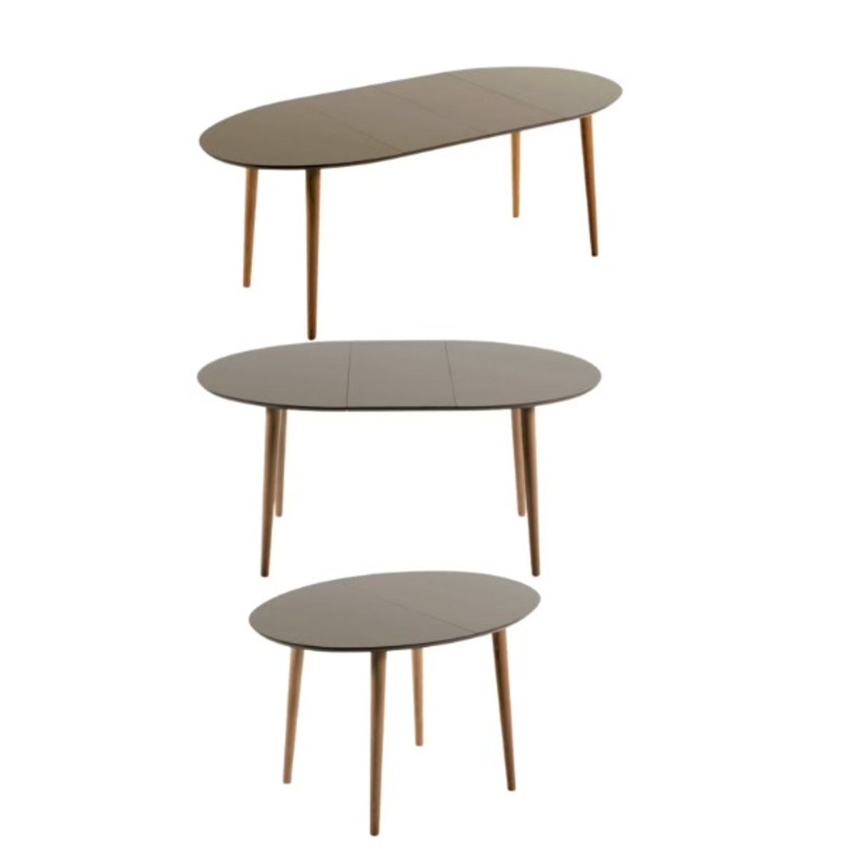 HABITA2 CHILE - Mesa Extensible Negra 100-180 CM