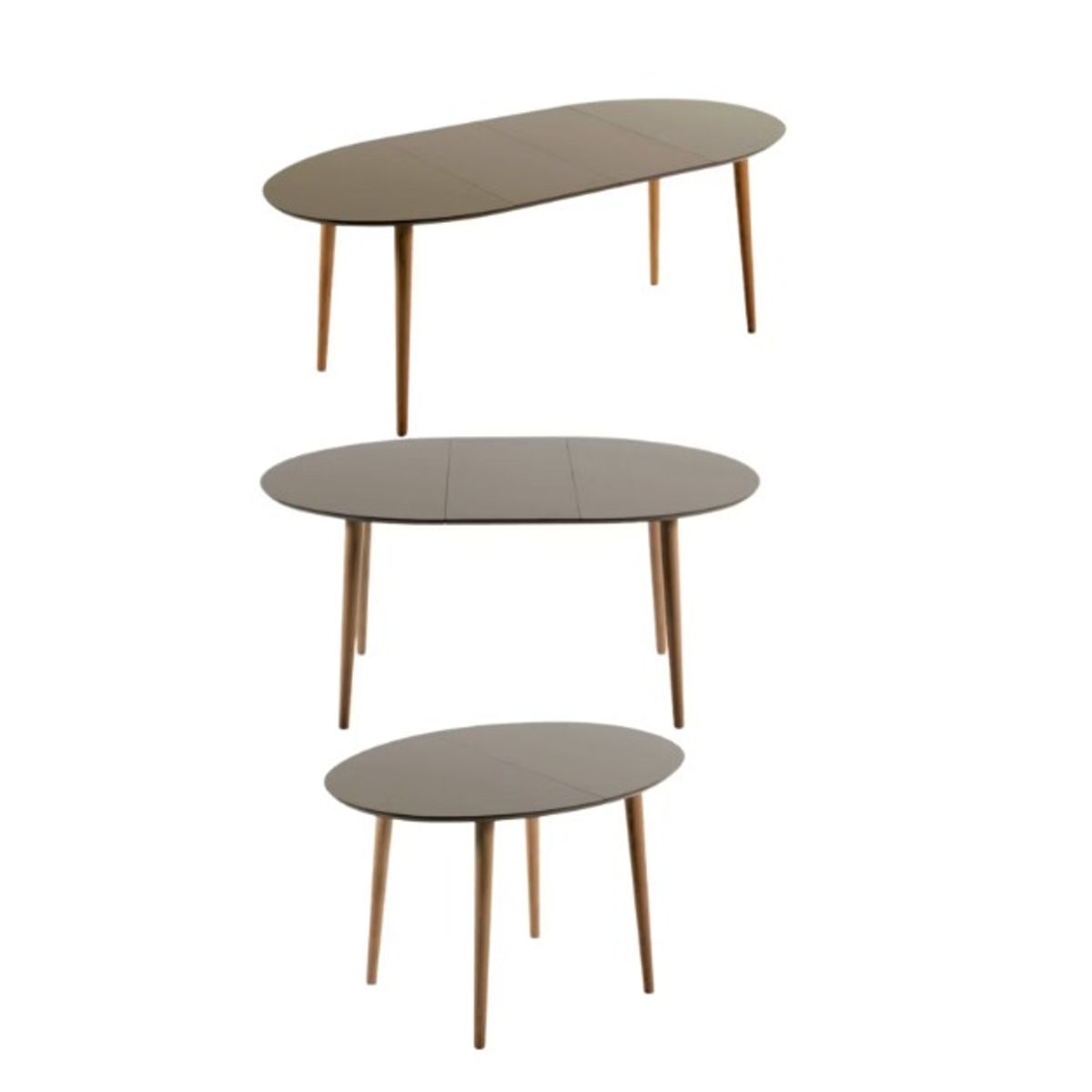 HABITA2 CHILE - Mesa Extensible Negra 100-180 CM