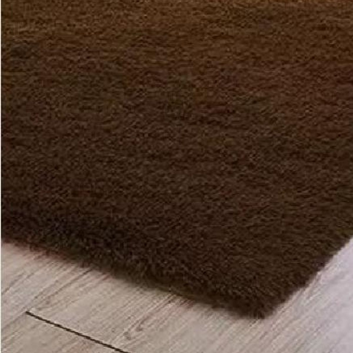GENERICO - Alfombra Peluda Grande color Café