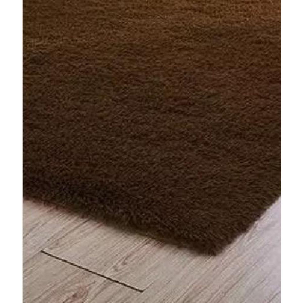 GENERICO - Alfombra Peluda Grande color Café
