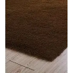GENERICO - Alfombra Peluda Grande color Café