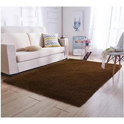 Imagen 2 del producto Alfombra Peluda Grande color Café