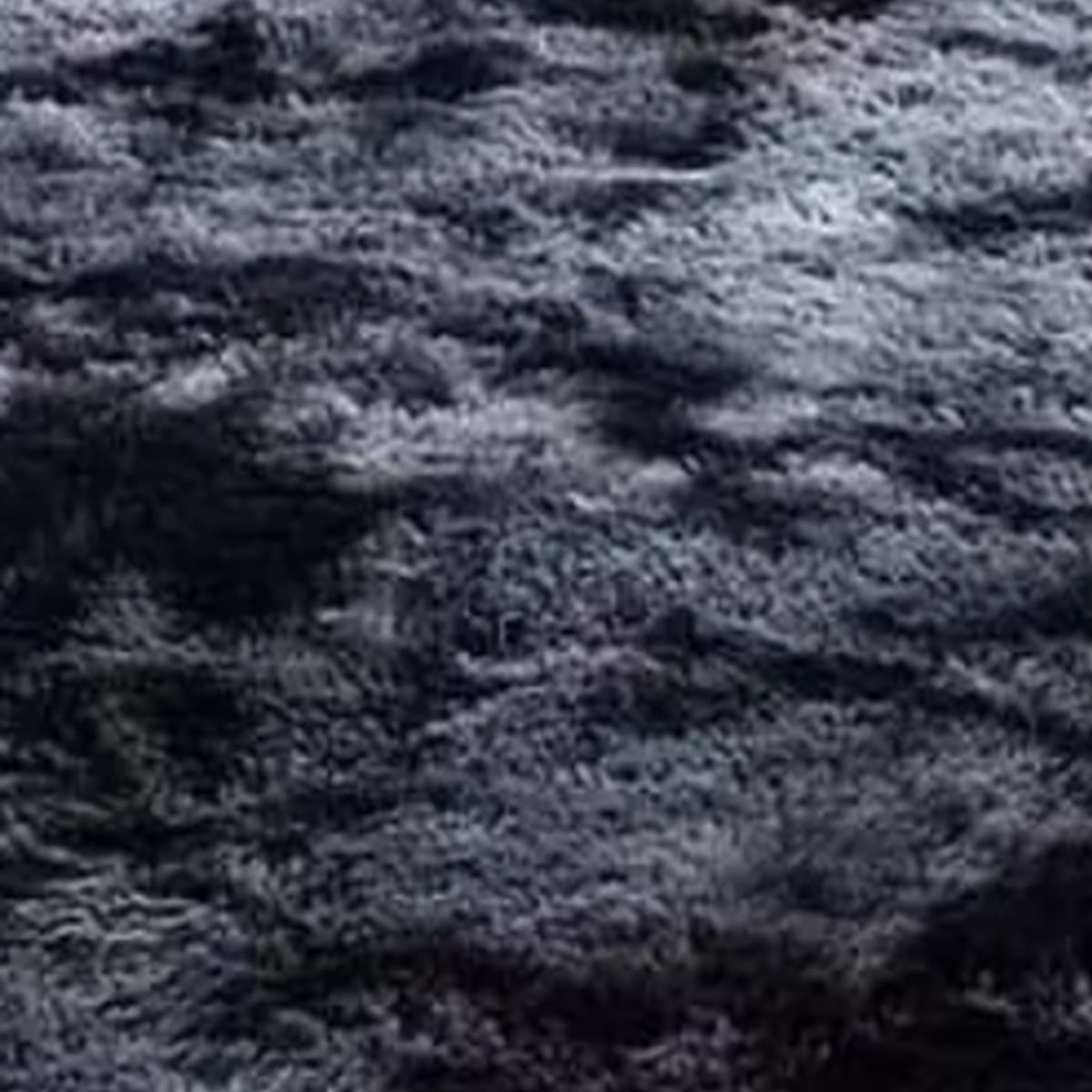 GENERICO - Alfombra Peluda Grande color Negra Jaspeado