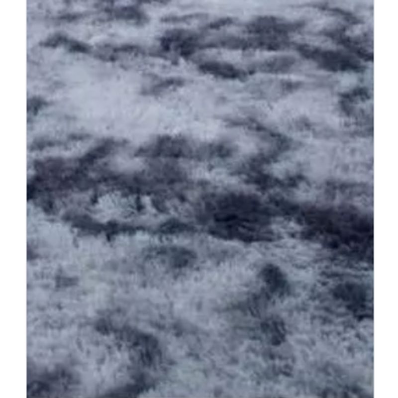 GENERICO - Alfombra Peluda Grande color Gris Oscuro Jaspeado