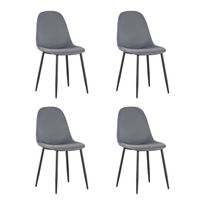 Set x4 Sillas de Comedor Eames Top Living Ralina Terciopelo