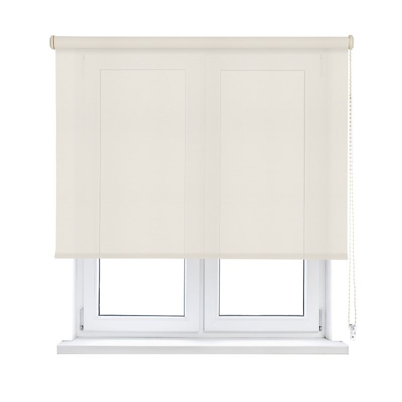 VIEWTEX - Cortina Roller screen 1% 165X250 Blanca Lino Premium