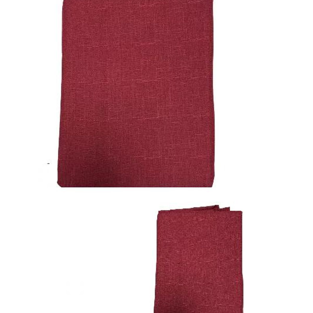 GENERICO - Cortina Lino Con Blackout Engomado Térmica 140x220 Burdeo