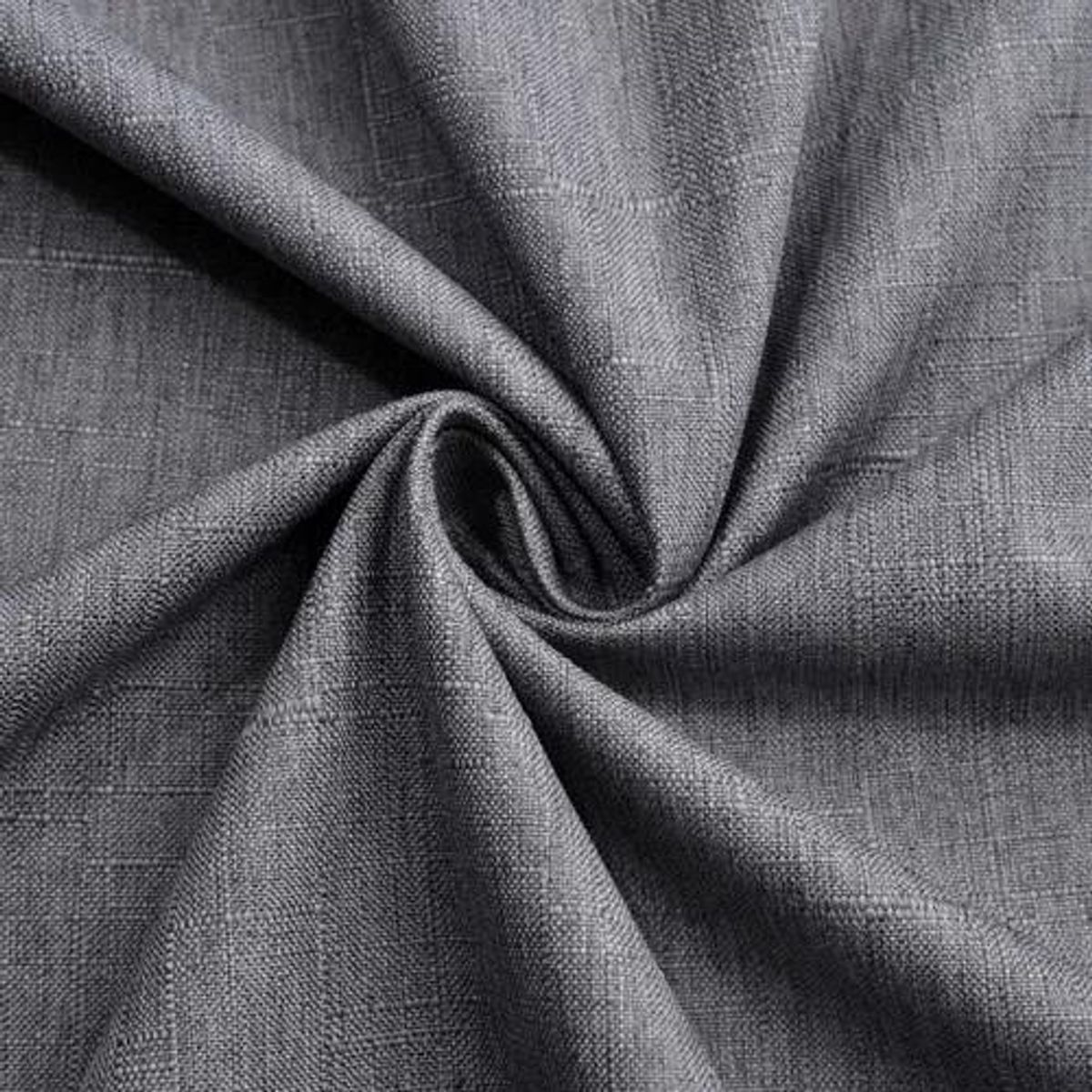 GENERICO - Cortina Lino Con Blackout Engomado Térmica 140x220 Gris Oscuro