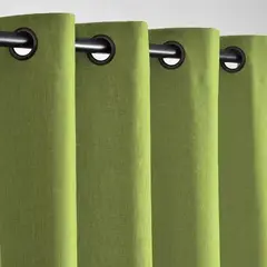 GENERICO - Cortina Lino Con Blackout Engomado Térmica 140x220 Verde