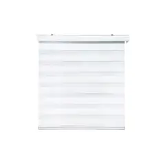 GENERICO - Cortina Roller Duo Zebra Día Noche 150x200cm Blanco