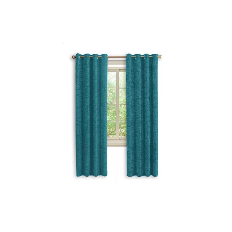 GENERICO - Cortina Blackout 100% 2 Paños 140x220cm Textura Lino