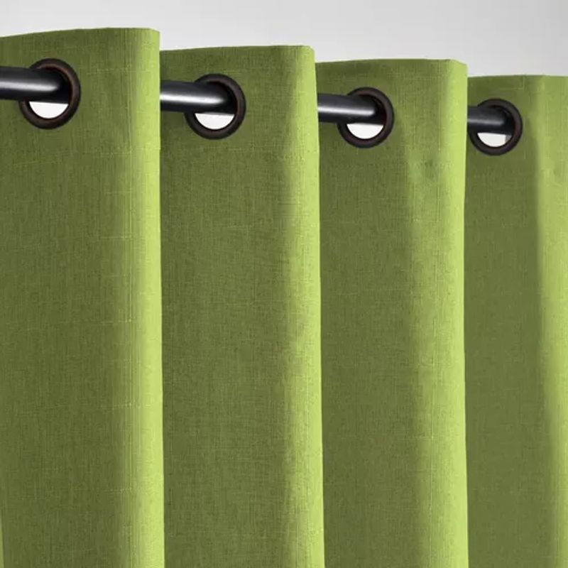 GENERICO - Cortina Lino Con Blackout Engomado Térmica 140x220 Verde