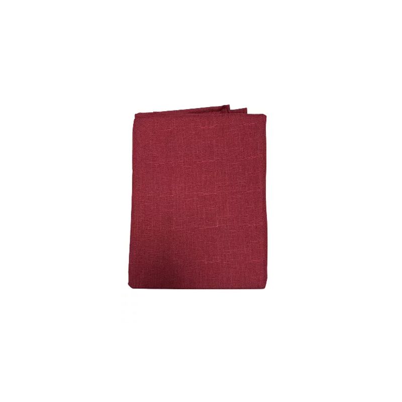 GENERICO - Cortina Lino Con Blackout Engomado Térmica 140x220 Burdeo