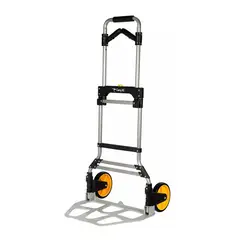 GENERICO - Carro de carga 150 kilos con manillas y cuerda elástica color negro