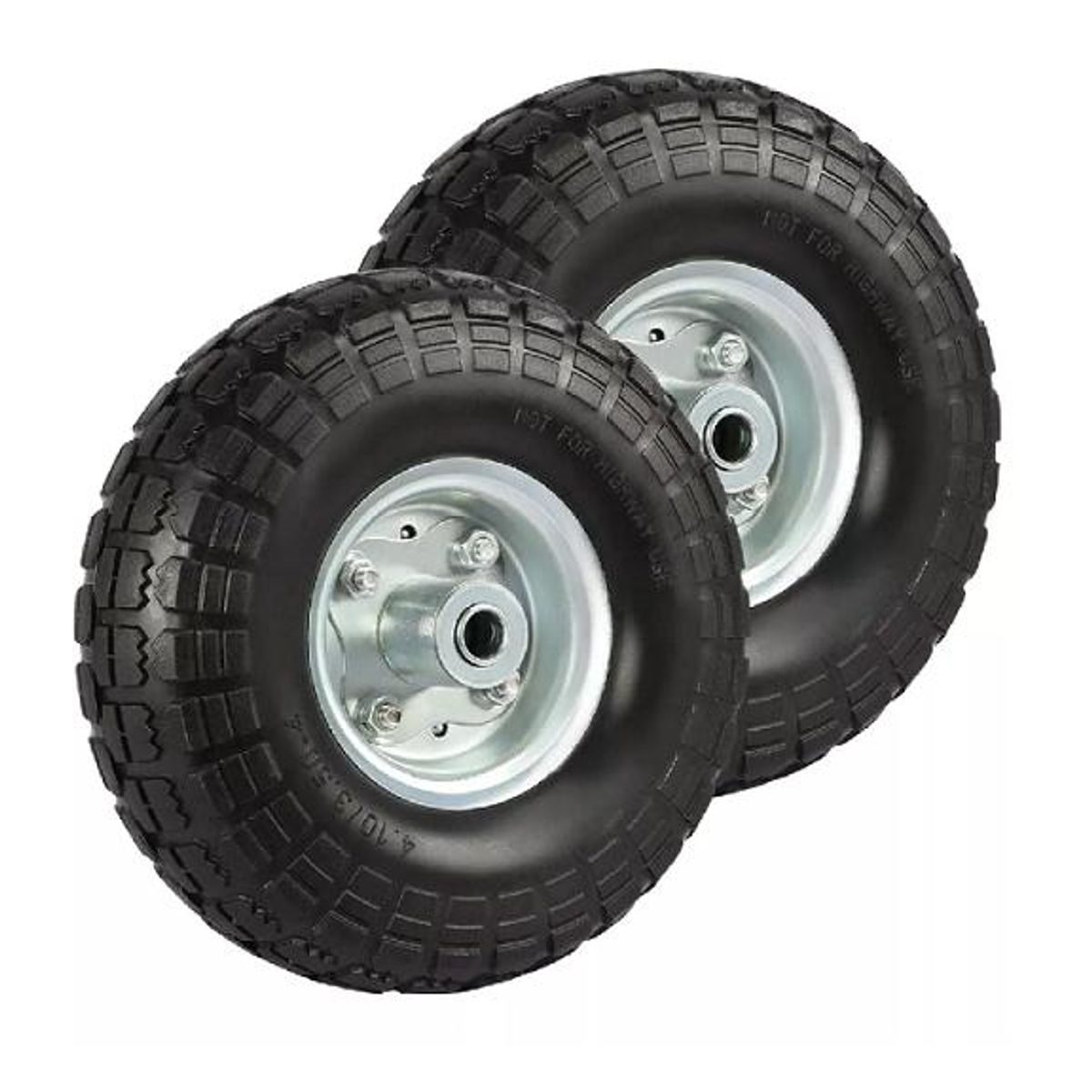 GENERICO - Rueda inflable para carro yegua 10 pulgadas color negro