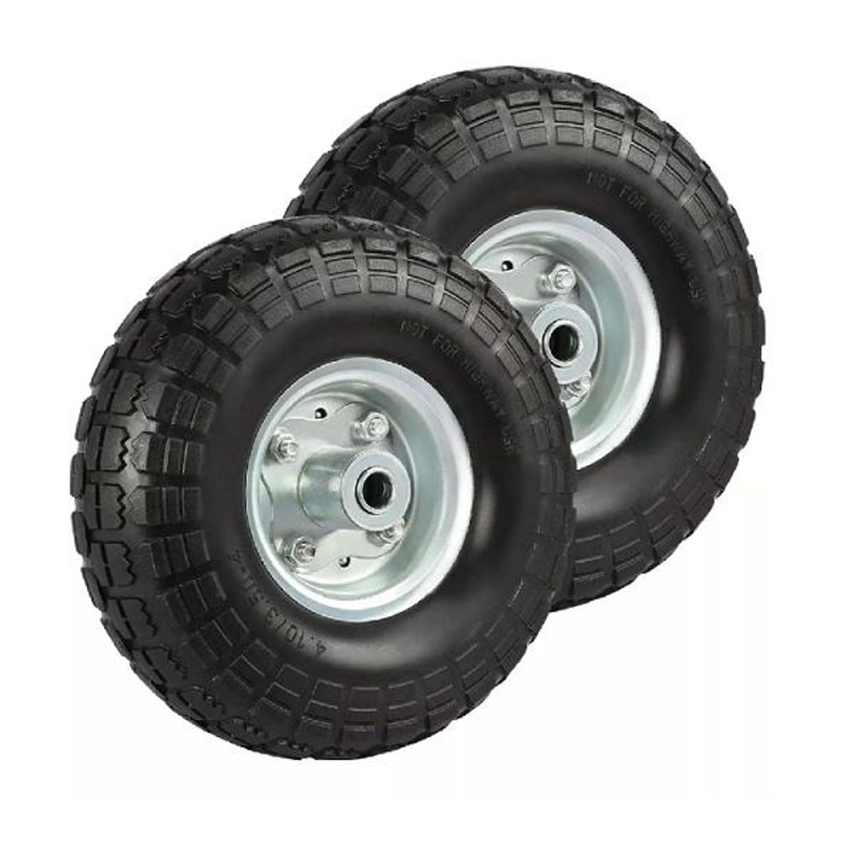 GENERICO - Rueda inflable para carro yegua 10 pulgadas color negro