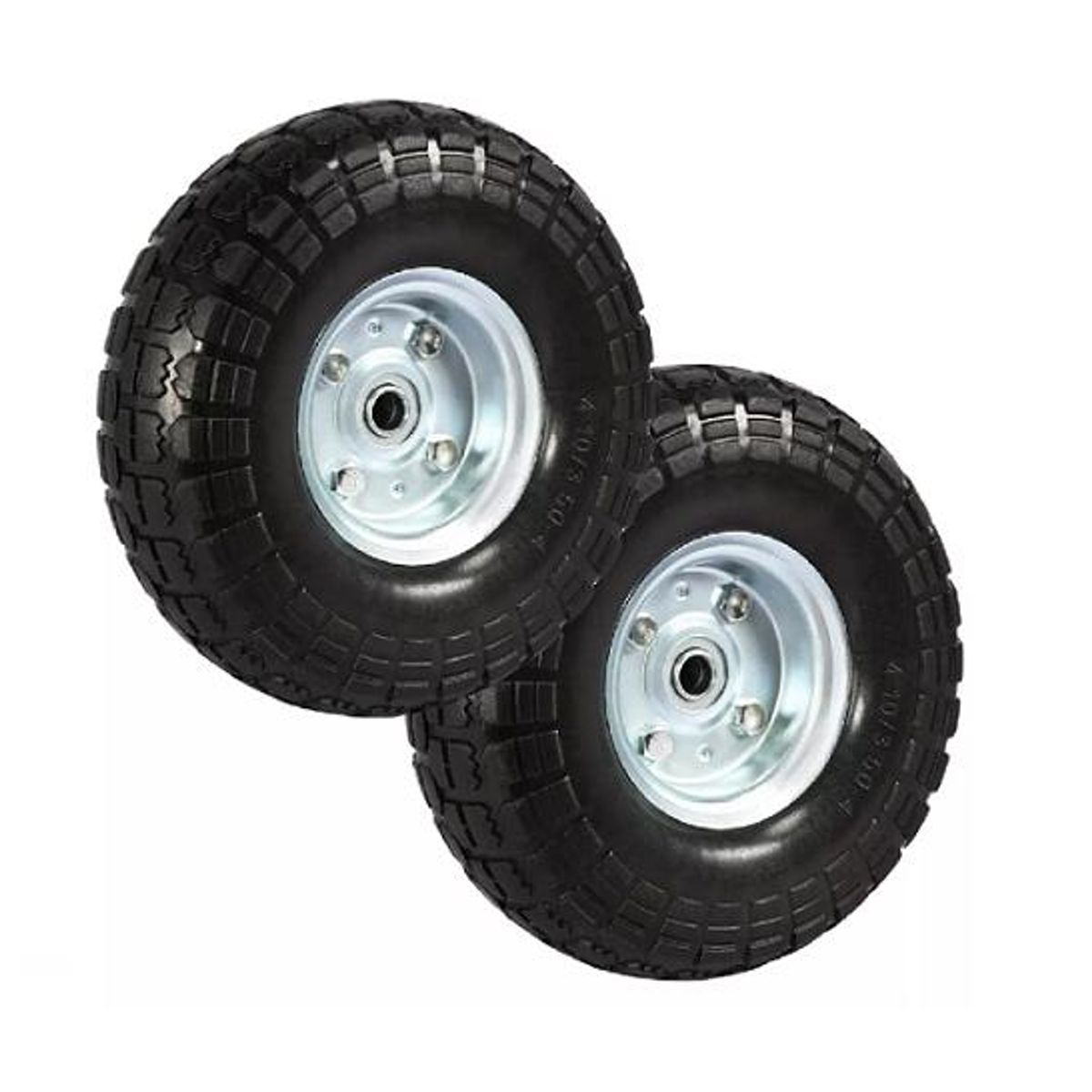 GENERICO - Rueda inflable para carro yegua 10 pulgadas color negro