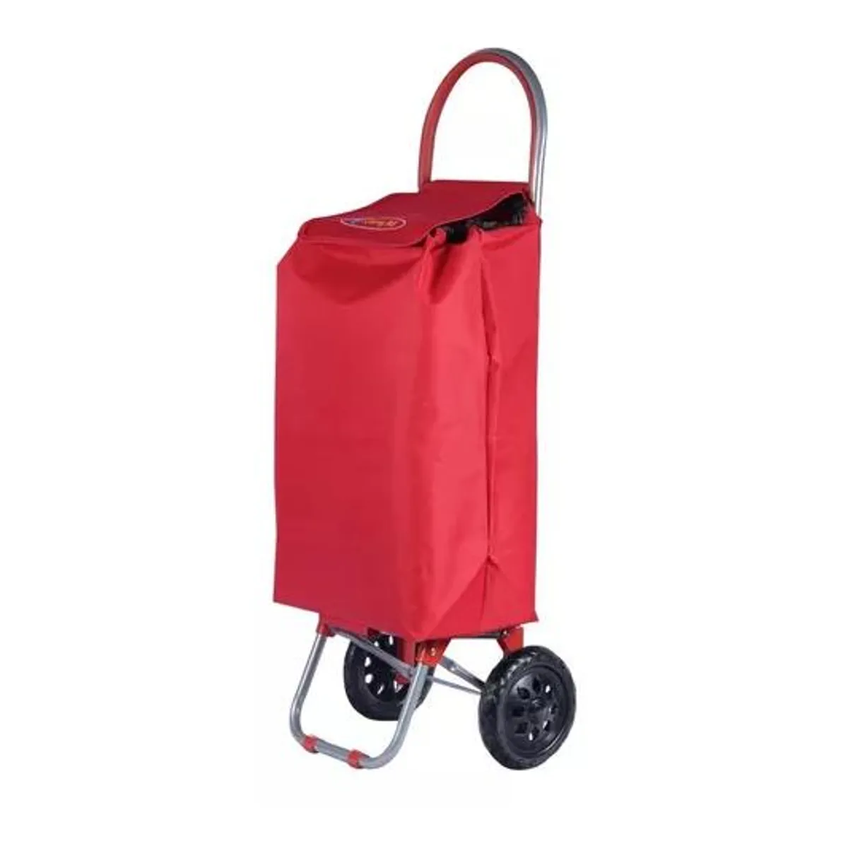 GENERICO - Carrito de compras plegable 35 litros color rojo