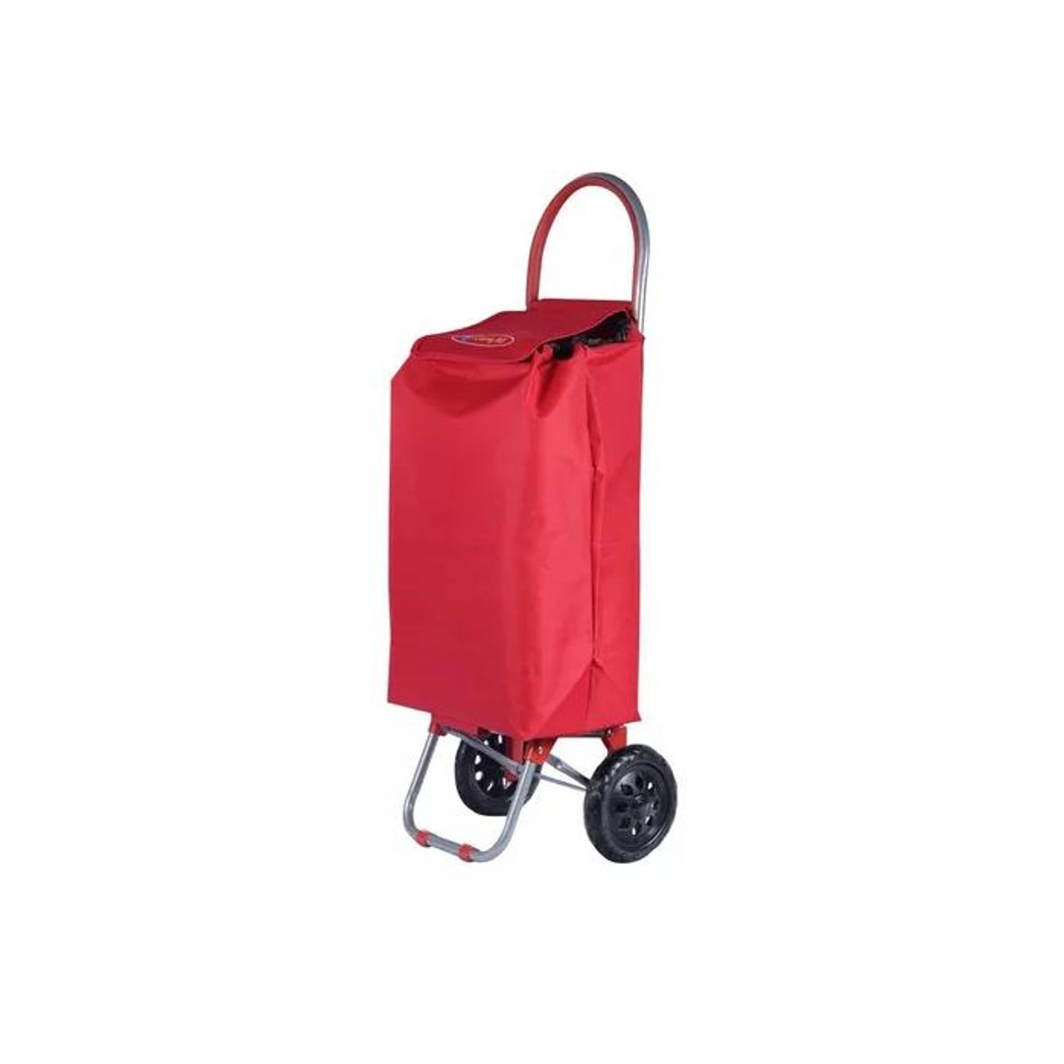 GENERICO - Carrito de compras plegable 35 litros color rojo