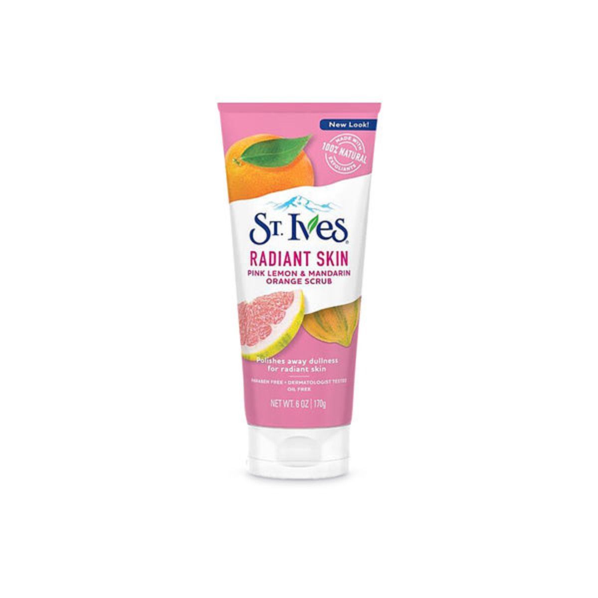ST IVES - St Ives Exfoliante facial con extractos de limón rosa y mandarina
