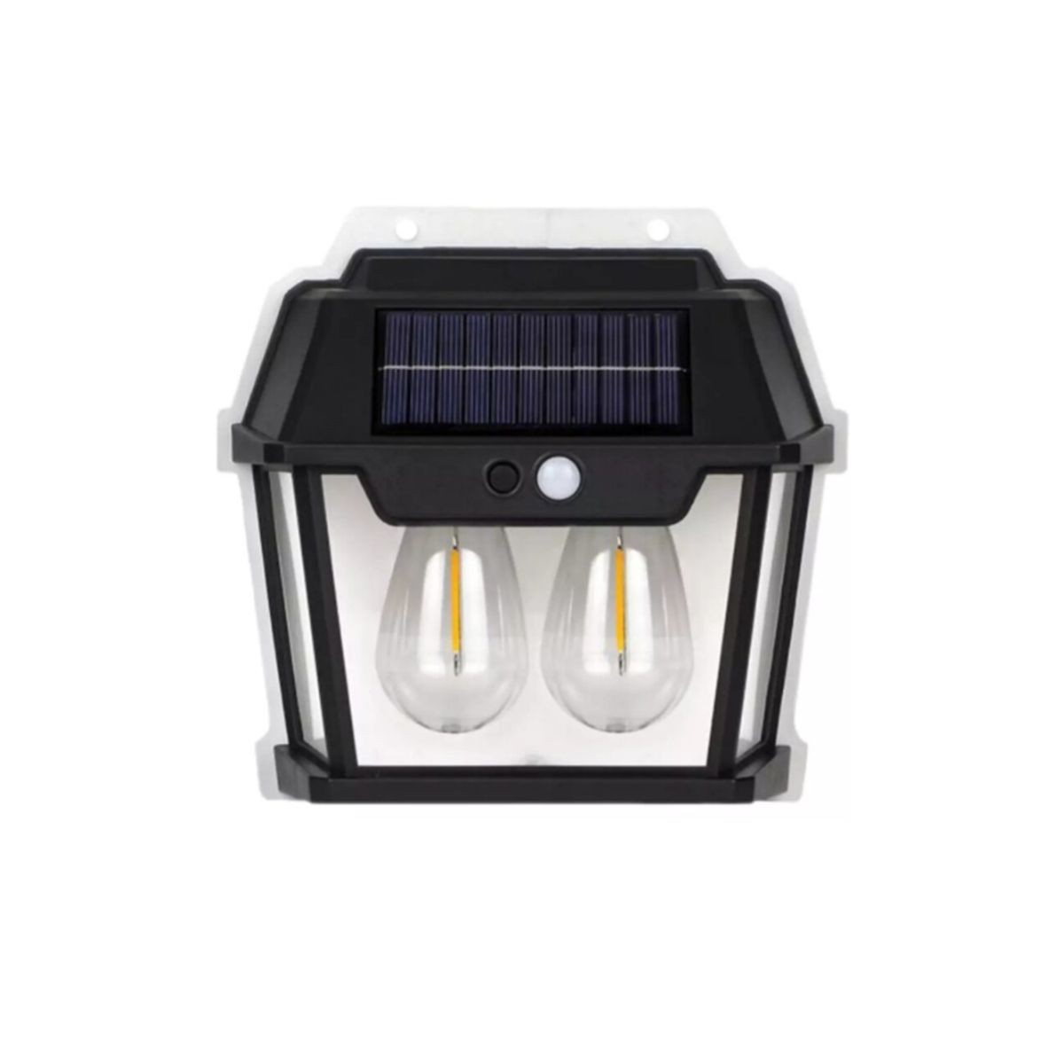 GENERICO - Lampara estaca solar para jardin exterior 2 focos con sensor