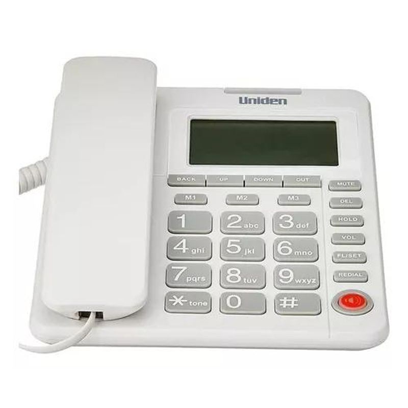 UNIDEN - Teléfono Mlibres Cid Uniden Blanco Fj