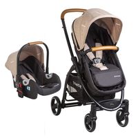 Coche Cuna Travel System Fénix Beige