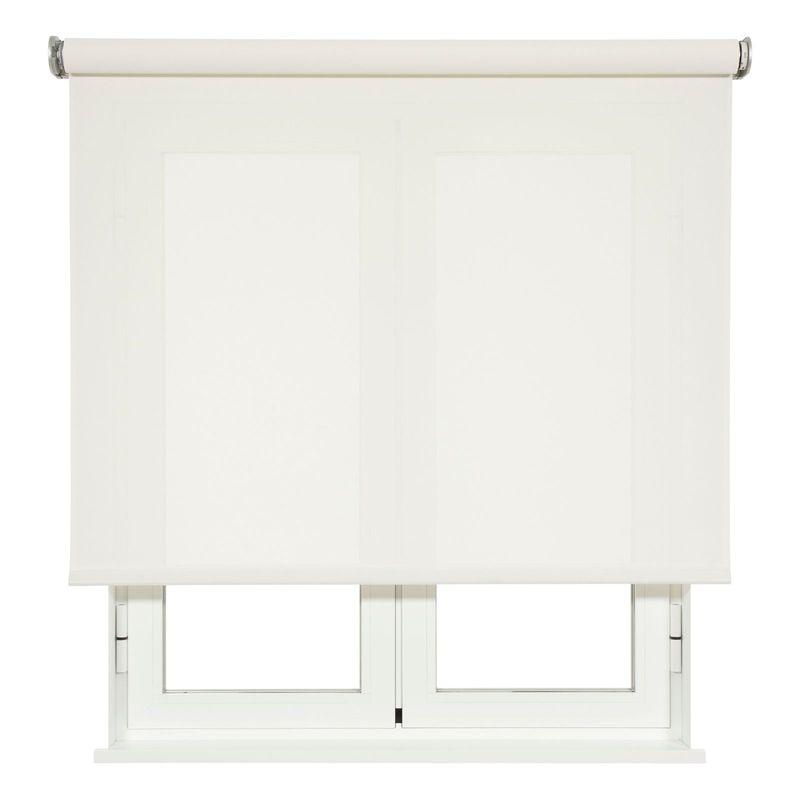 VIEWTEX - Cortina Roller Screen Motorizada 180X250 Blanca Premium