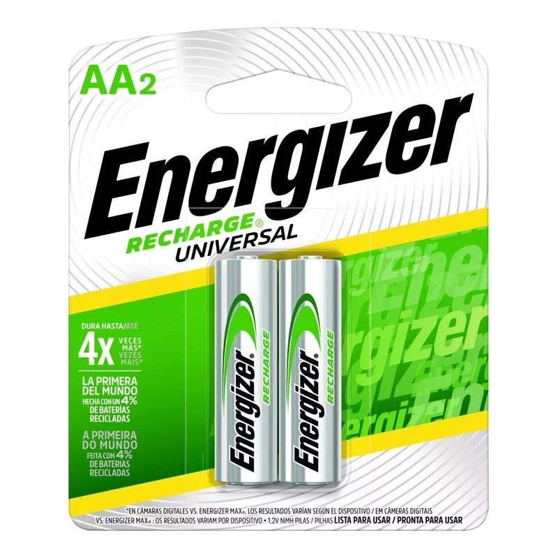 ENERGIZER - Pila Recargables Aa X2 Energizer