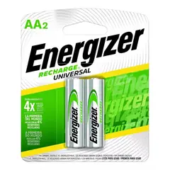 ENERGIZER - Pila Recargables Aa X2