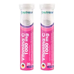 NUTRAZUL - VITAMINA C 1000 MG - PACK 2 UNIDADES - SABOR BERRIES