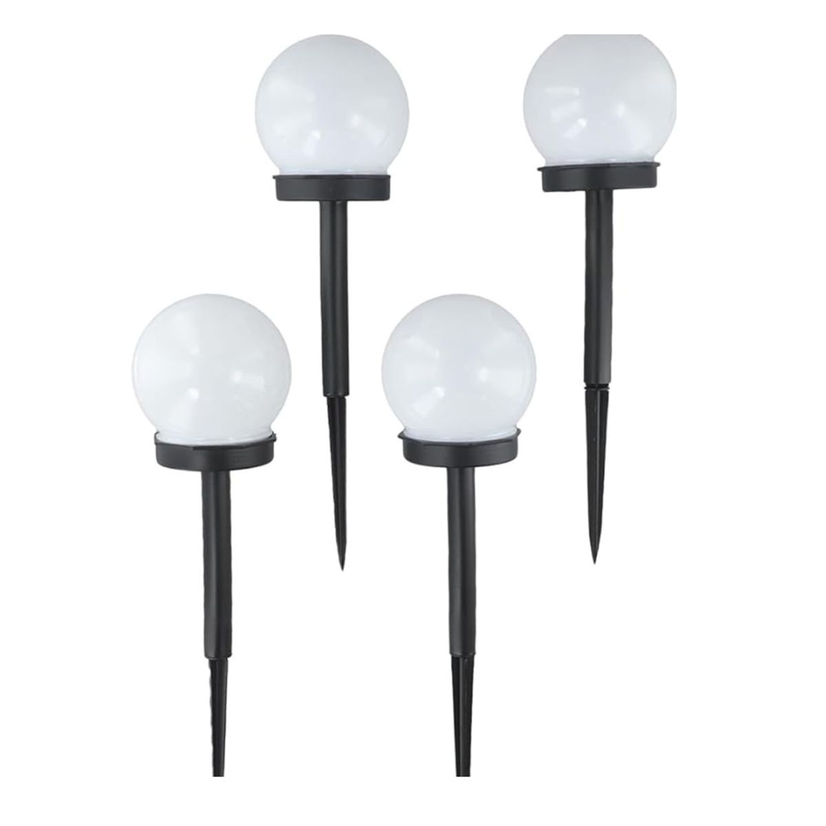 GENERICO - Lampara estaca redonda para jardin globo exterior solar