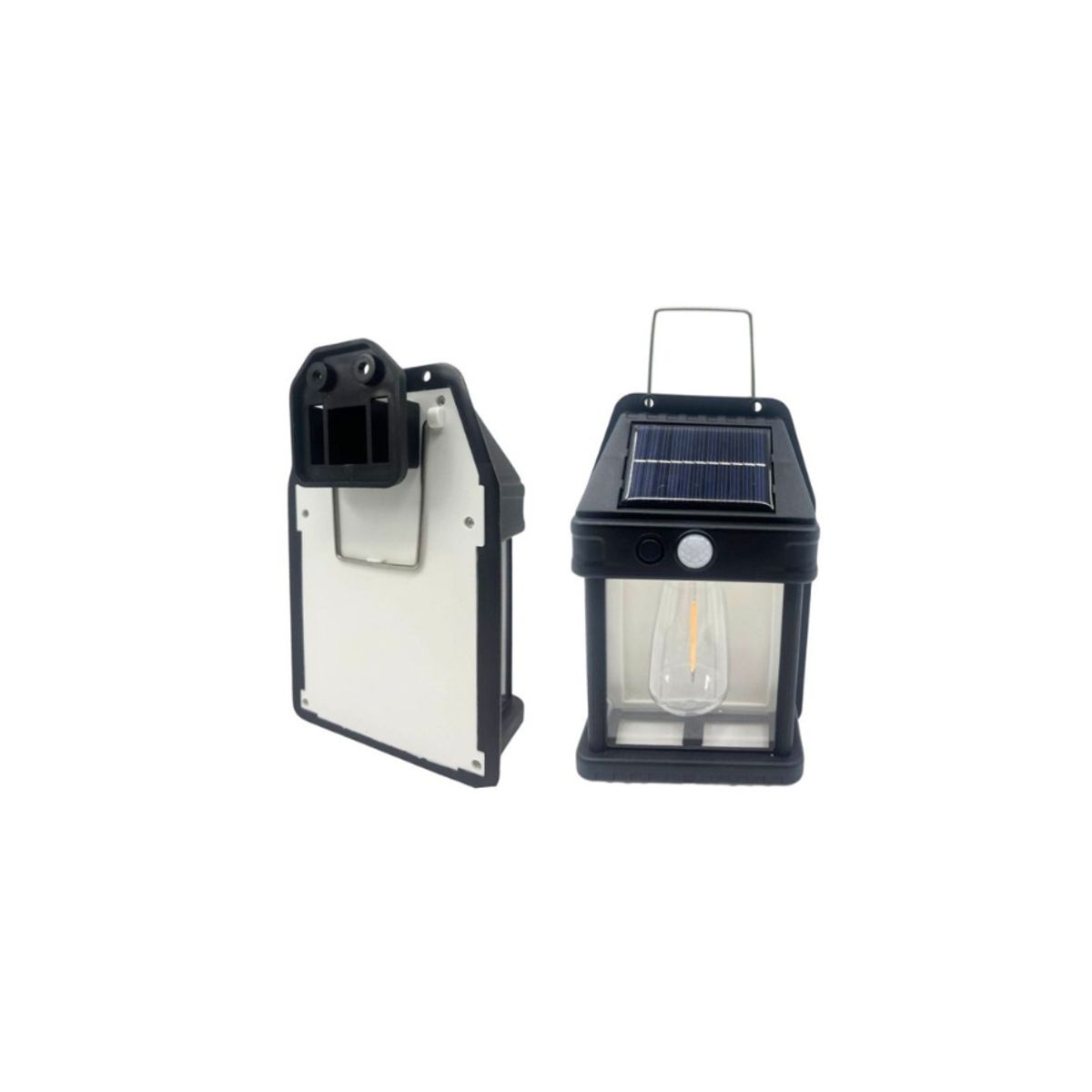 GENERICO - Lampara estaca solar para jardin exterior 1 foco con sensor