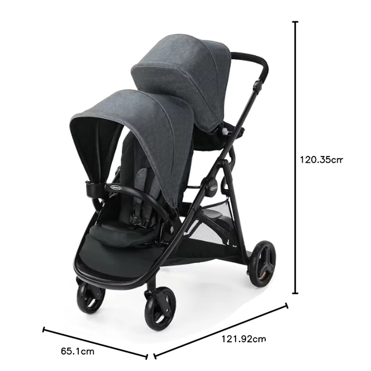 GRACO - Coche de Paseo Doble Ready2Grow 2.0 Stroller Rafa Graco