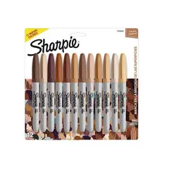 GENERICO - Set 12 Marcadores Sharpie Punta Fina Multicolor