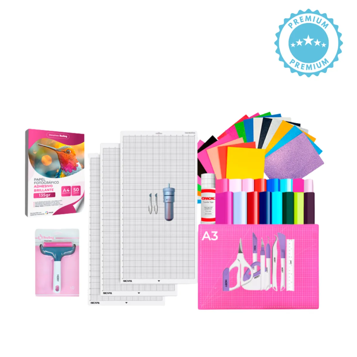 SILHOUETTE - kit de insumos plotter de corte silhouette k3