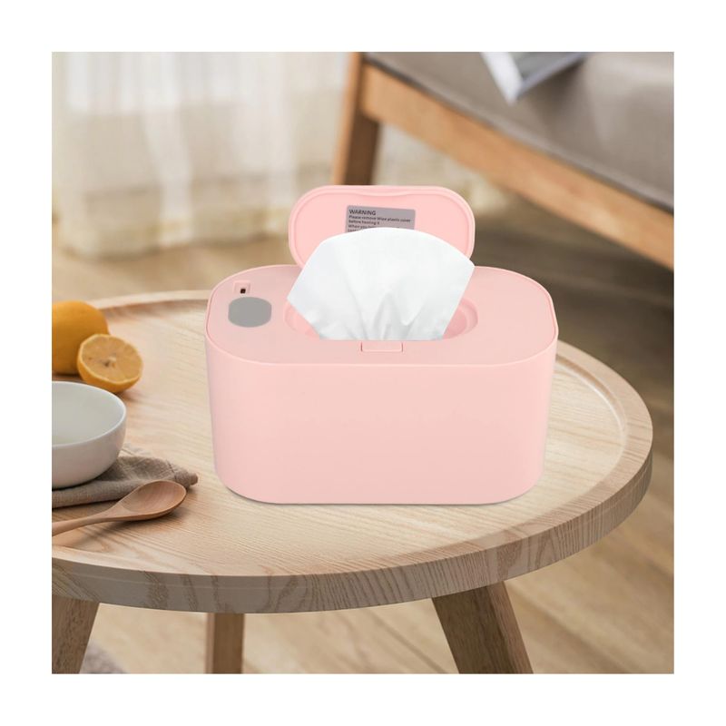 OEM - CALENTADOR  PORTATIL DE TOALLITAS HUMEDAS USB ROSADO