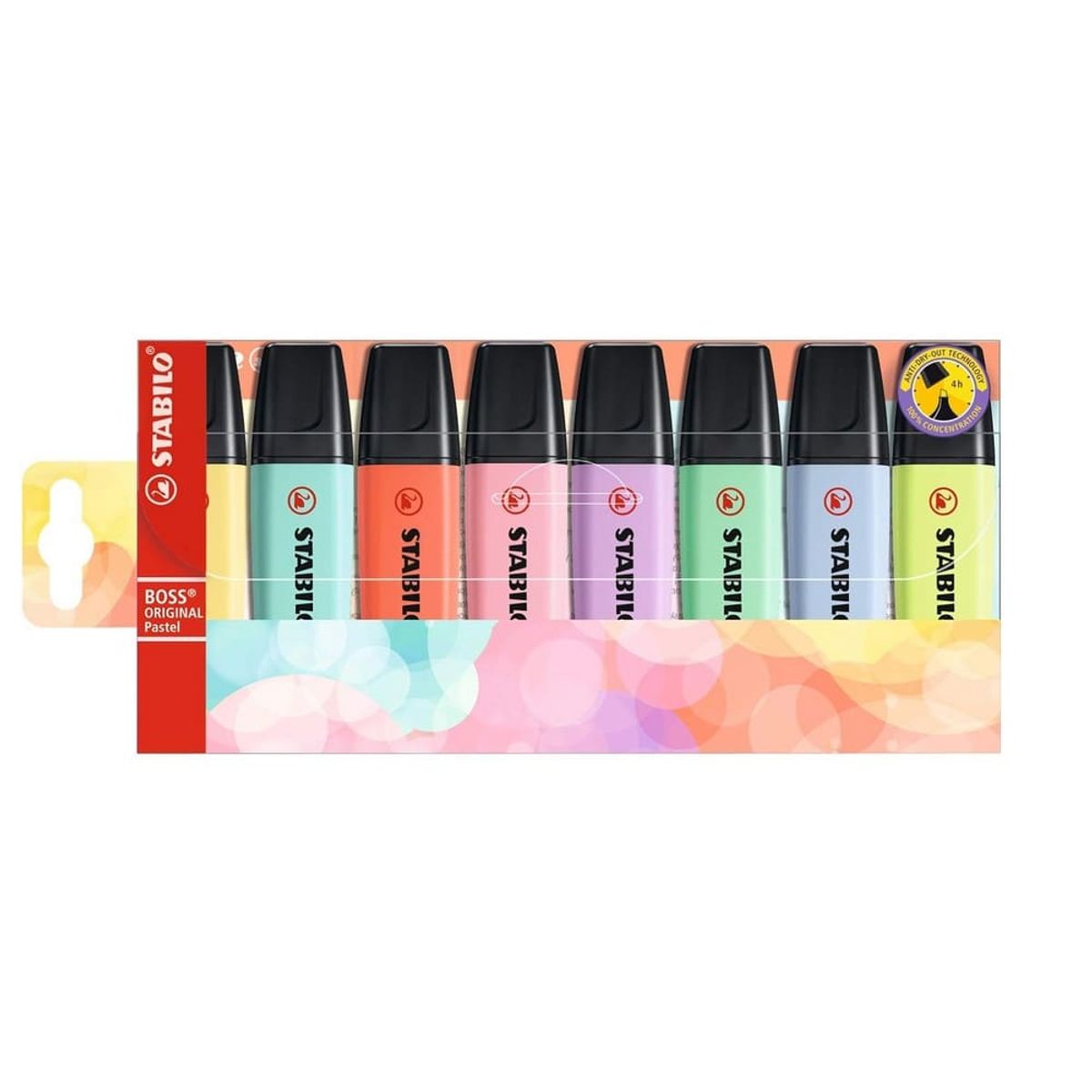 STABILO - Set de 8 Destacadores Stabilo Boss Original Pastel