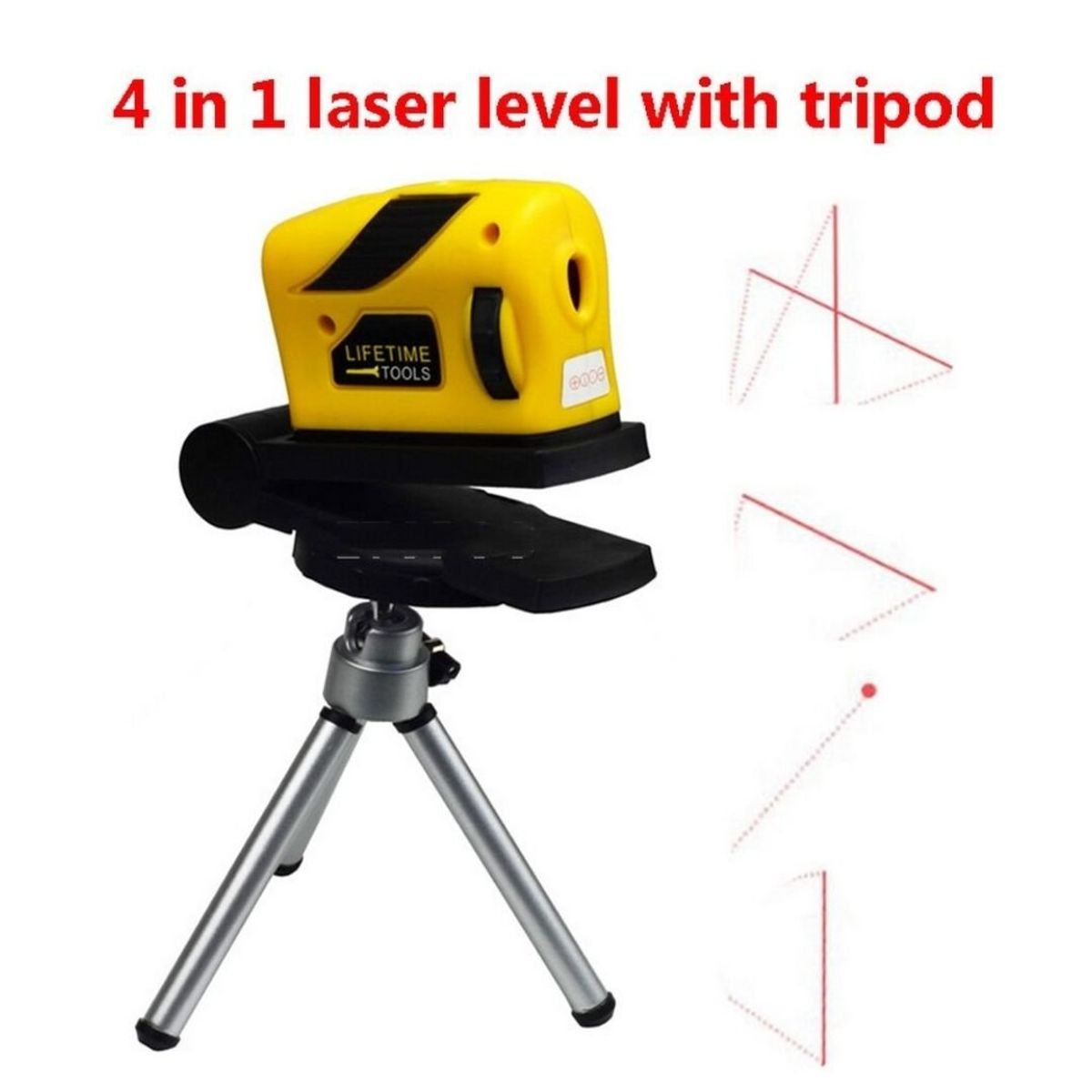 IRM - NIVEL LASER 4 EN 1 CON TRIPODE 14 CM