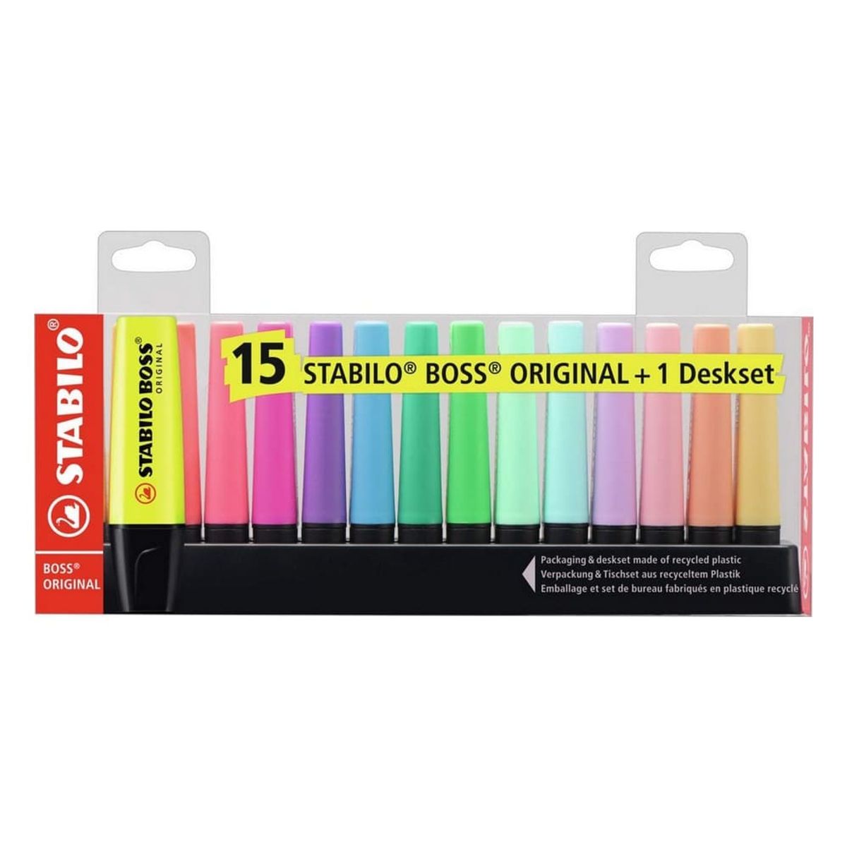 STABILO - Set de 15 Destacadores Stabilo Boss Original
