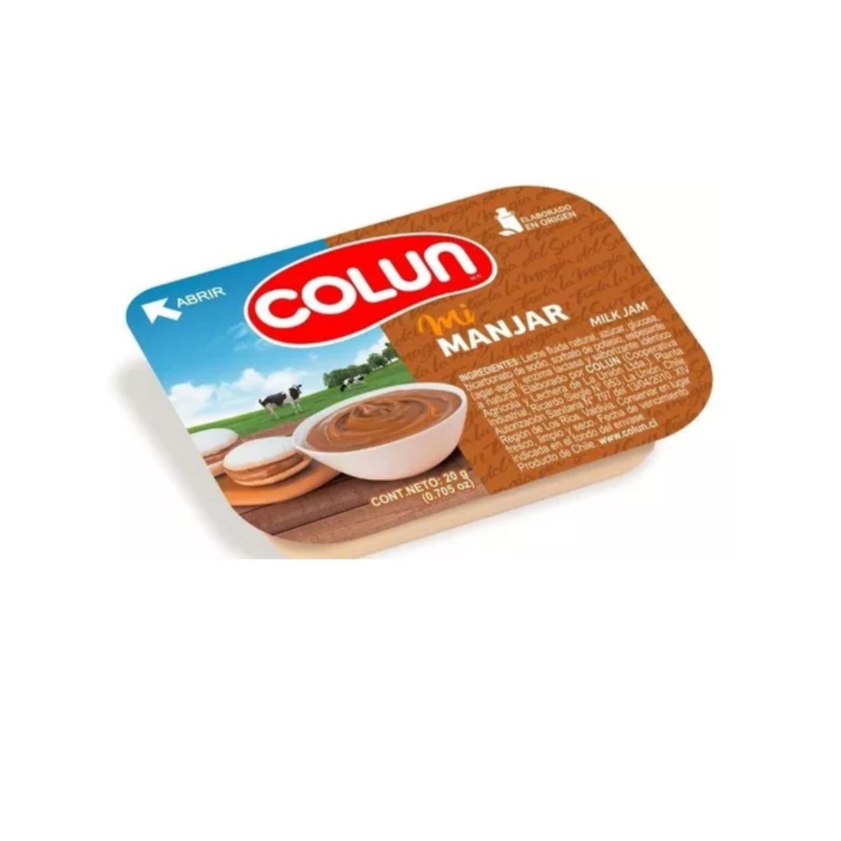 COLUN - Manjar Colun Tradicional Mini Porcion 120 Sachet 20 Gr