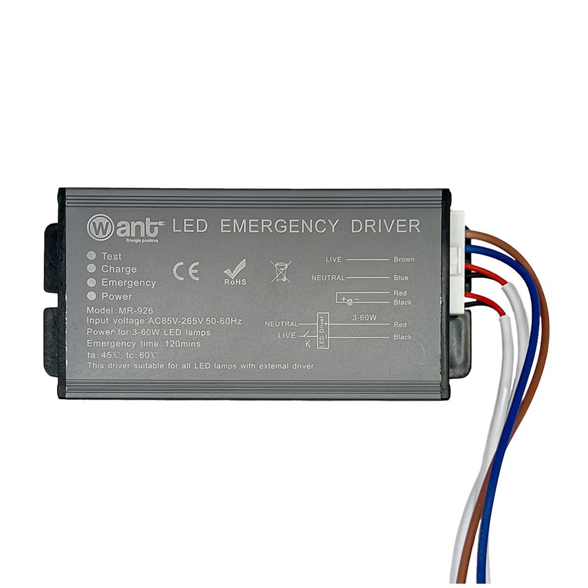 HB LEDS - Kit De Emergencia Para Panel LED Slim 3-60W