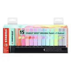 STABILO - Set de 15 Destacadores Boss Original Pastel