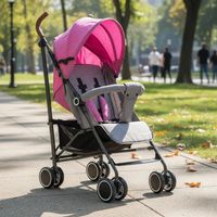 Coche Paragua Clap - Melange Rosado